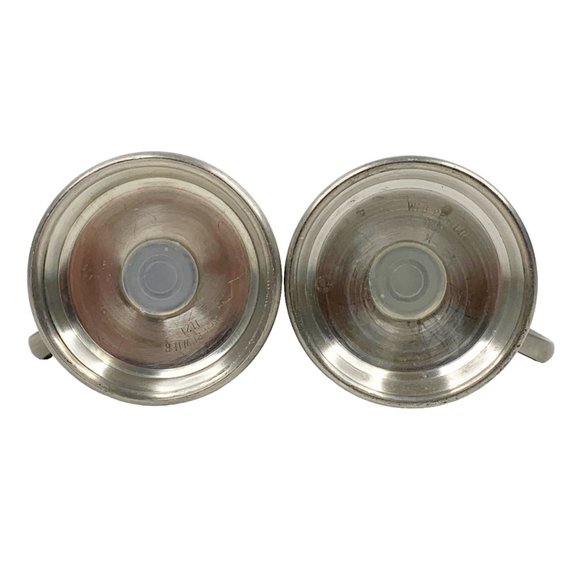 Vintage Web Pewter Salt and Pepper Shaker Set 1121 Tankard Farmhouse Country - Picture 7 of 12